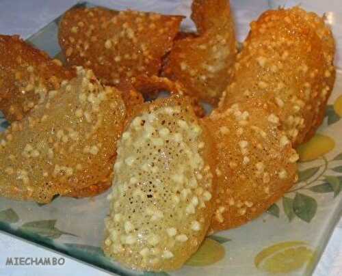 TUILES A L'ORANGE ET AUX AMANDES