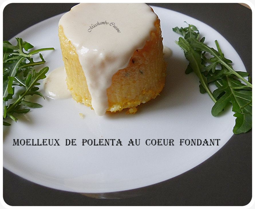 Moelleux de polenta au cœur fondant