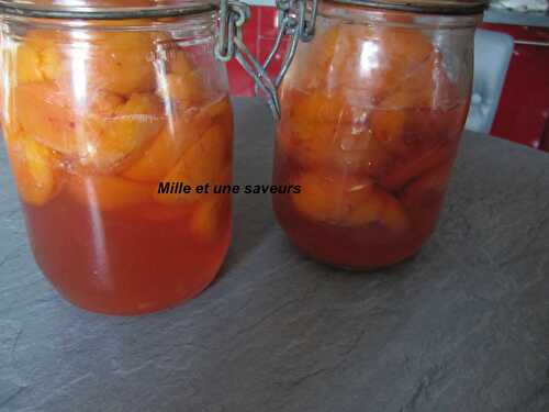 Abricot au sirop en conserve