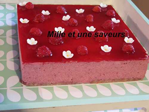 Bavarois aux fruits rouges sans cuisson