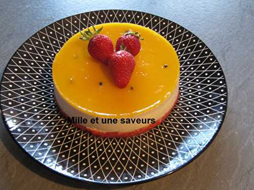 Bavarois litchi mangue/passion