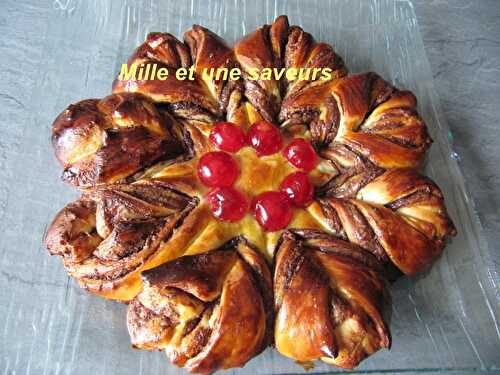 Brioche "fleurs" au nutella