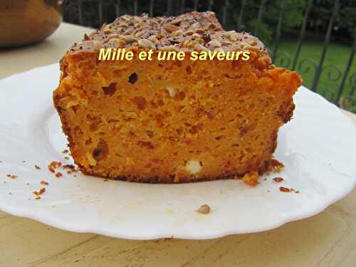 Cake chorizo et chèvre frais