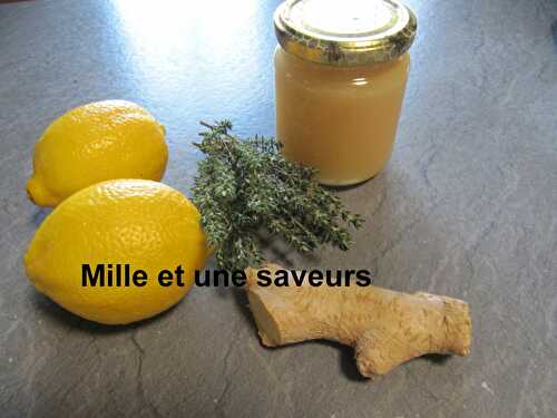 Citron, gingembre, miel et thym : une potion qui nous permet de bien passer l'hiver