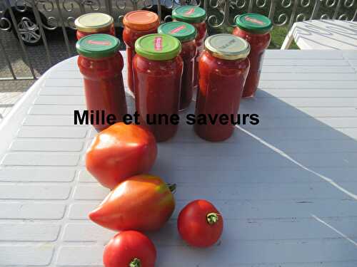 Comment stériliser de la sauce tomate