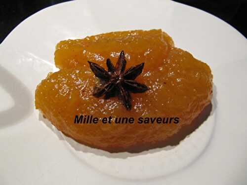 Confiture de butternut avec pommes, ananas