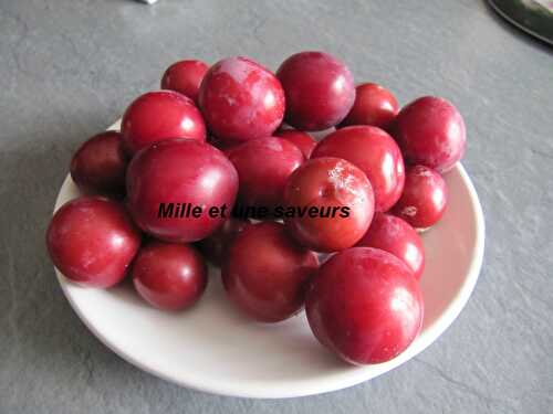 Confiture de petites prunes rouges - mille et une saveurs dans ma cuisine