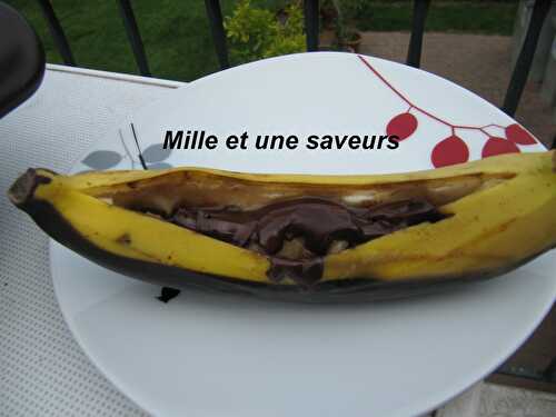 Connaissez vous la banane chocolat au barbecue ?