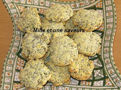 Cookies au chèvre et graines de pavots