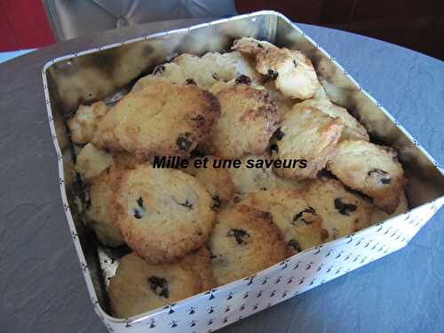 Cookies au chocolat blanc et cranberries