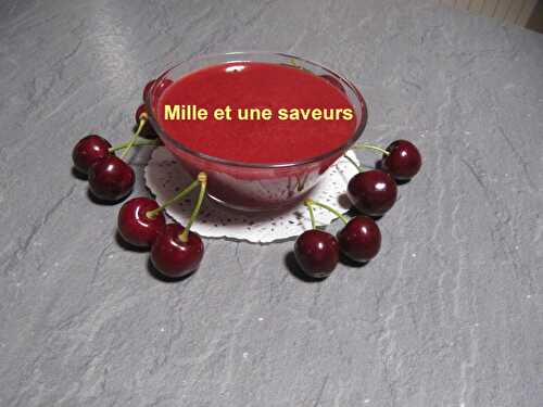 Coulis de cerises au thermomix