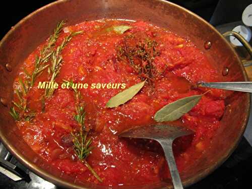 Coulis de tomates maison