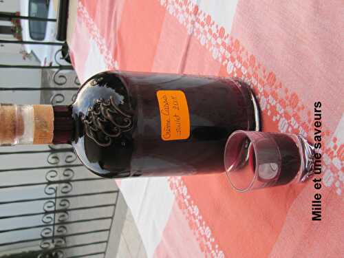 Crème de cassis maison