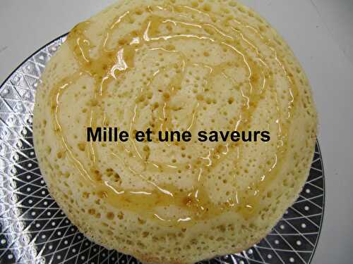 Crêpe Baghrir ou crêpe mille trous