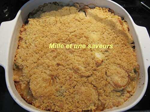 Crumble chèvre et courgettes