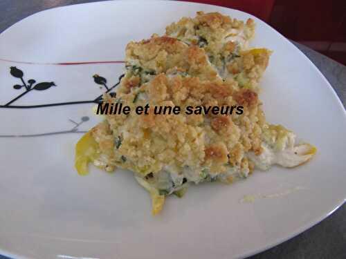 Crumble courgettes coeur de lion