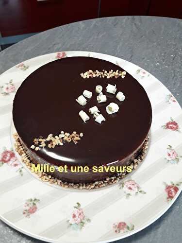 Entremet vanille et son crémeux chocolat au lait