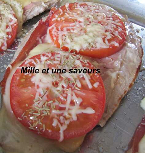 Escalope de veau à la tomme fraiche