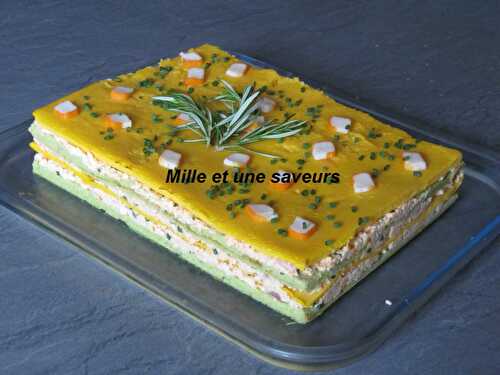 Flan de légumes au crabe