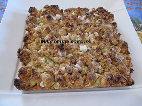 Gâteau aux pommes polonais façon crumble