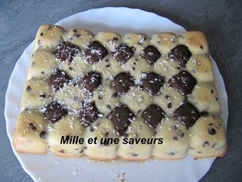 Gâteau noix de coco et pépites