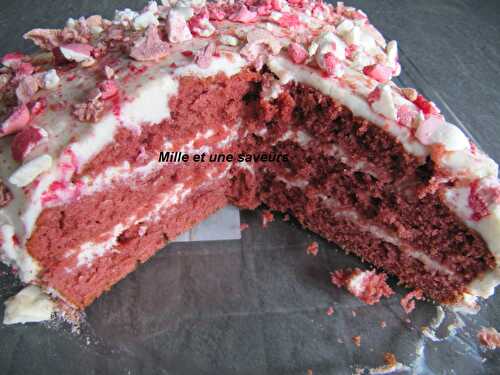 Gâteau  rouge velours ou Red Velvet Cake - mille et une saveurs dans ma cuisine