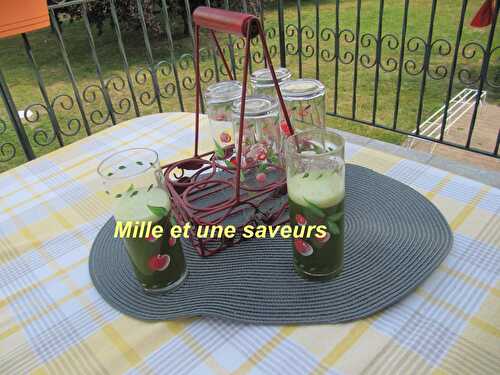 Jus de citron et menthe