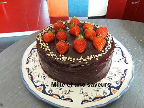 Layer cake mûre et chocolat