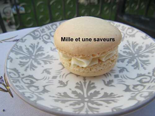 Macaron à la verveine fraîche