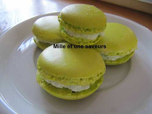 Macaron basilic citron vert de C. Felder