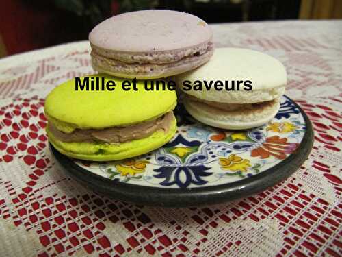 Macarons au chocolat au lait