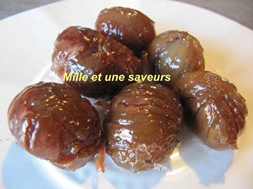 Marrons glacés ou plutôt châtaignes glacées