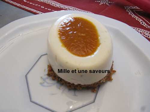 Mini cheese cake fruit de la passion sans cuisson, moule individuel savarin