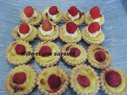 Mini tartelettes framboises