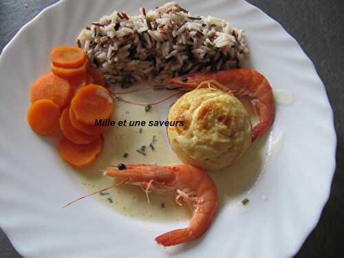 Mousses de Saint Jacques et son riz sauvage