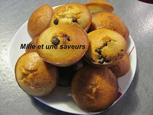 Muffins aux pépites de chocolat