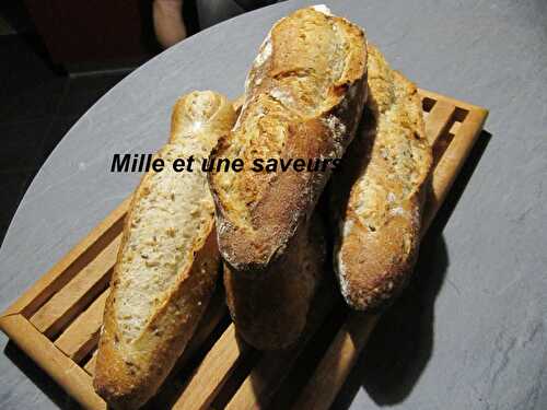 Pain au levain et à la semoule