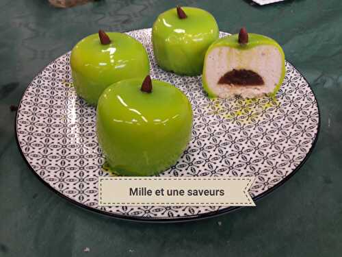 Petite pomme individuelle en entremet