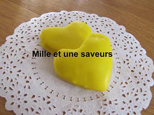 Petits coeurs sablés citronnés