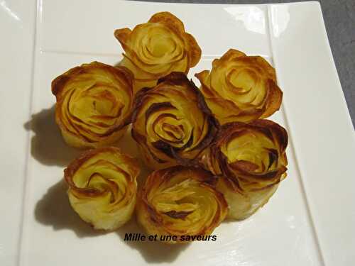 Pommes de terre sous forme de roses