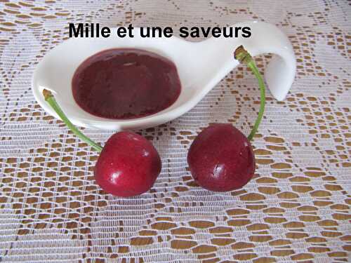 Purée de cerises maison