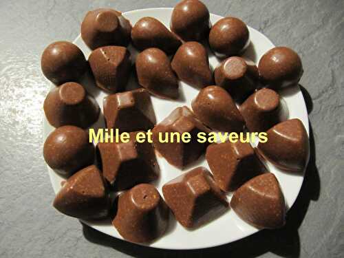 Récapitulatif de mes chocolats maison