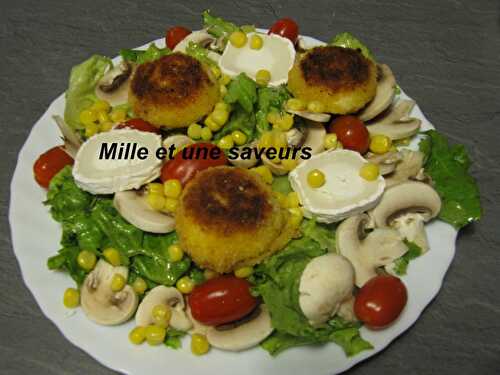 Salade printanière aux babybels panés