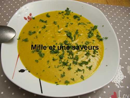 Soupe de carottes au cumin et à la cannelle
