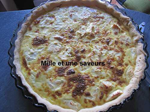 Tarte à l'ail caramélisé et féta