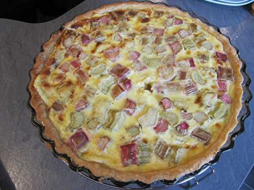 Tarte à la rhubarbe