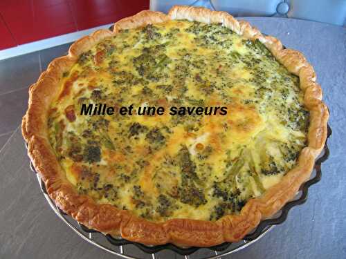 Tarte brocolis et saumon fumé