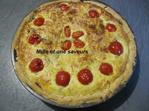 Tarte champignons frais et rocquefort