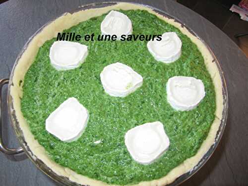 Tarte épinards et chèvre