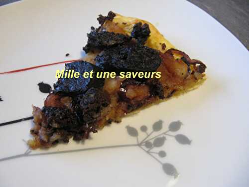 Tarte feuilletée au boudin noir